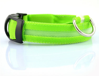 LED Glow Pet Safety Collar – Adjustable Rechargeable Night Collar for Dogs & Cats