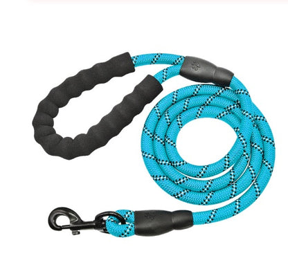 Reflective Heavy Duty Dog Leash – Comfortable Rope Lead for Small, Medium & Large Dogs
