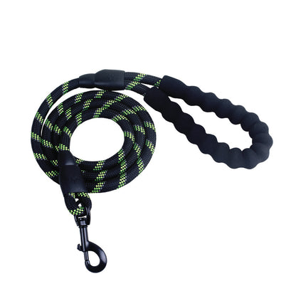 Reflective Heavy Duty Dog Leash – Comfortable Rope Lead for Small, Medium & Large Dogs
