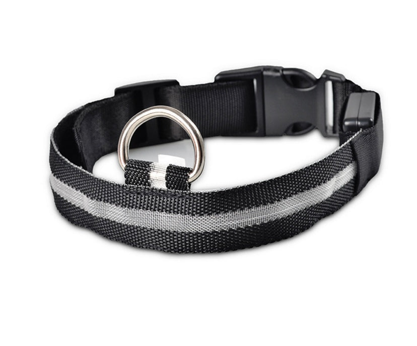 LED Glow Pet Safety Collar – Adjustable Rechargeable Night Collar for Dogs & Cats
