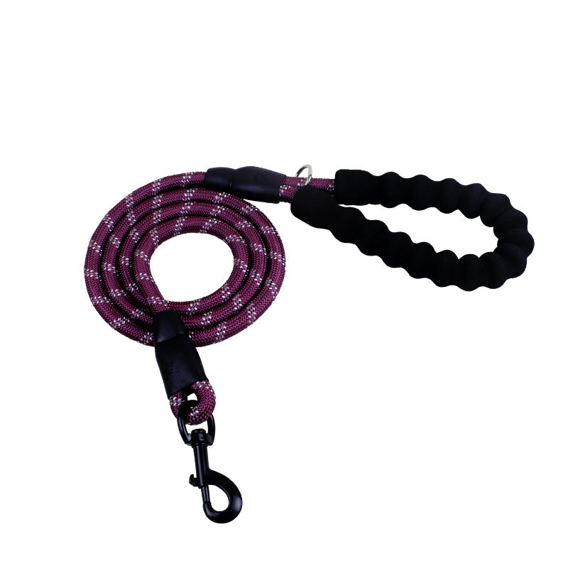 Reflective Heavy Duty Dog Leash – Comfortable Rope Lead for Small, Medium & Large Dogs