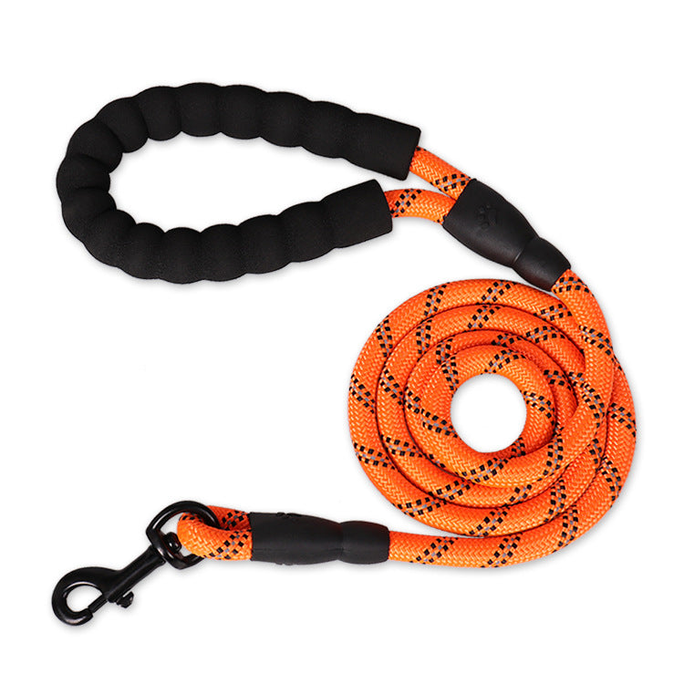 Reflective Heavy Duty Dog Leash – Comfortable Rope Lead for Small, Medium & Large Dogs