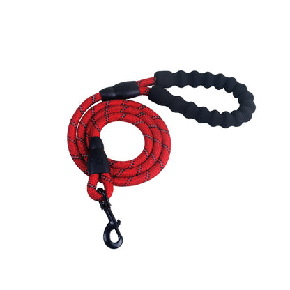 Reflective Heavy Duty Dog Leash – Comfortable Rope Lead for Small, Medium & Large Dogs