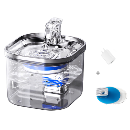 Stainless Steel Pet Water Fountain – 2L Automatic Circulating Water Dispenser for Cats & Dogs