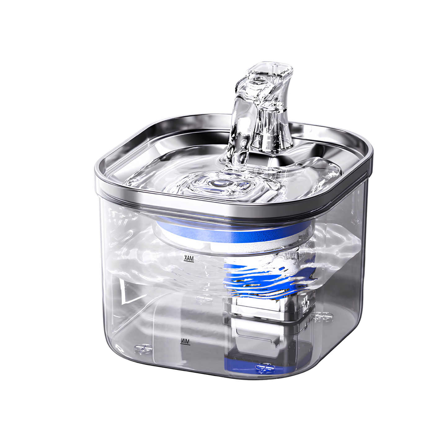 Stainless Steel Pet Water Fountain – 2L Automatic Circulating Water Dispenser for Cats & Dogs