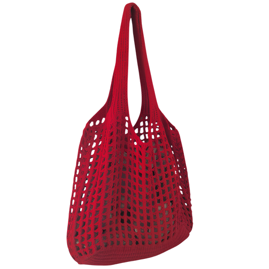 Bolso tote playero de crochet